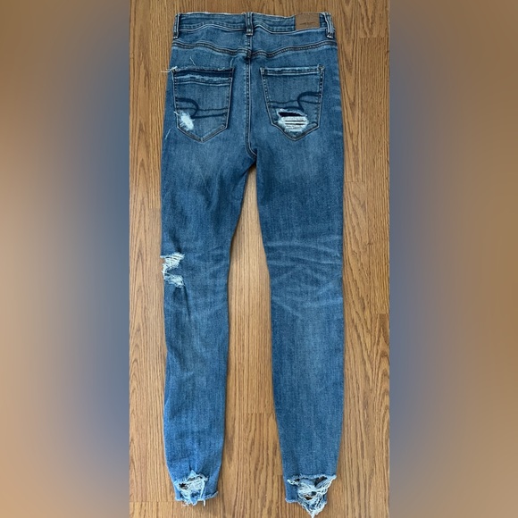 American Eagle Highest Rise Super Stretch Jeggings Size 4 - Picture 3 of 5